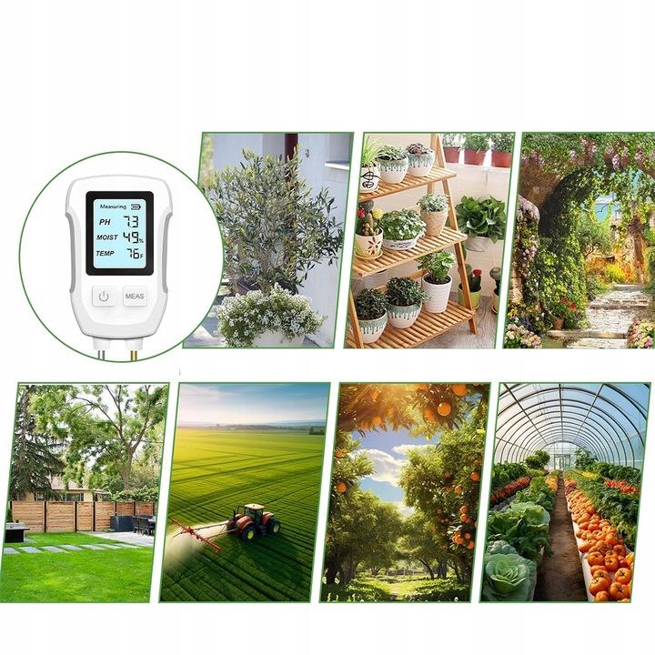 Kwasomierz ph gleby miernik wilgotności i temperatury podłoża