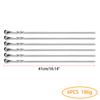 6-12 peças Espeto para Churrasco Aço Inoxidável Kebab Shish Conjunto de Garfos para Churrasco 41cm 16.15 polegadas de Comprimento Barra Plana Agulha de Churrasco Grelha de Carne Ferramentas para Exterior