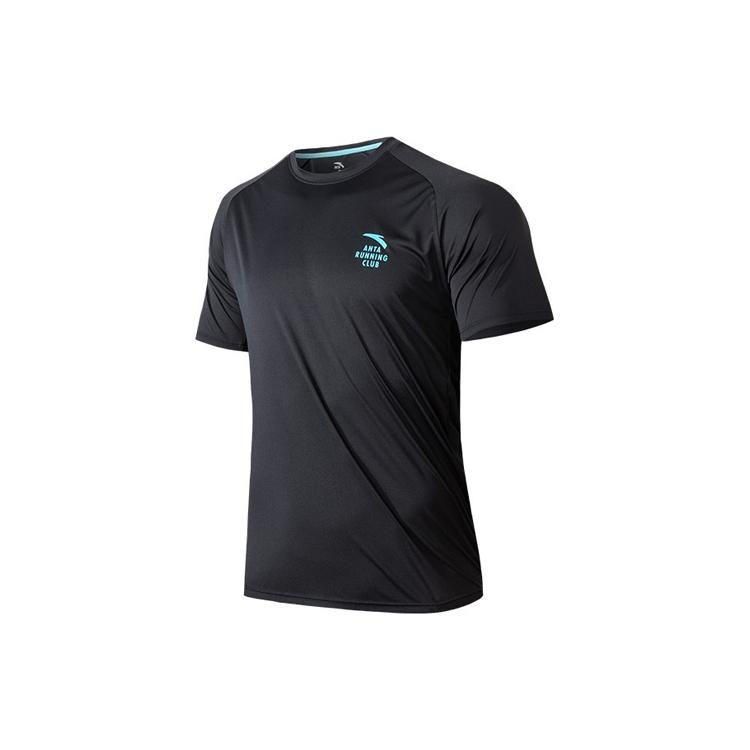 Anta Running Collection Breathable And Quick Dry Running T Shirt Men s Black 952225107-6 S