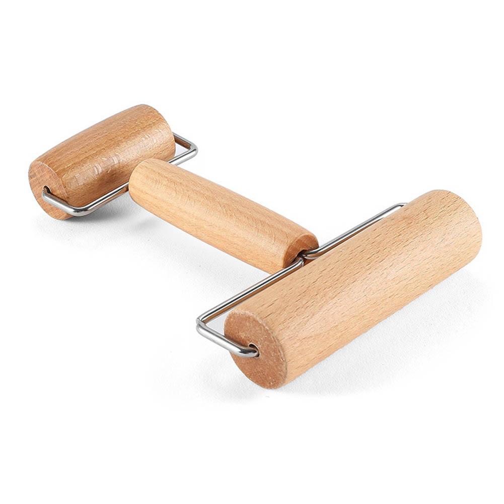 Wooden Rolling Pin Pizza Dough Roller Double Headed Wooden Rolling Pin