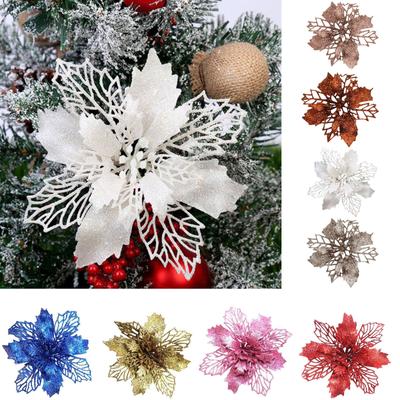Christmas Tree Ornaments Christmas Simulation Flower Ornament 10Pcs