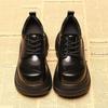 Women's Platform Shoes Thick Soled Inner Height Increasing Women's Shoes 9cm Small Leather Shoes Women's Autumn New Single Shoe