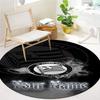 Sk Sturm Graz Crest Custom Name Round Area Rug Carpet Rug For Living Room Bedroom Sofa Playroom Decor Nonslip Floor Mat