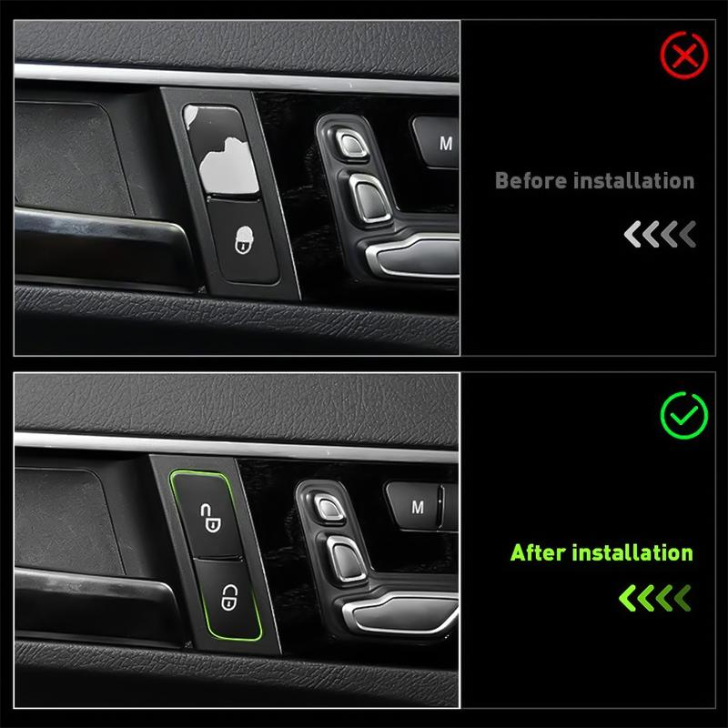 Car Button Repair Sticker Matte Stickers for Mercedes For Benz C-Class W204 S204 C204 Facelift SLK-Class R172 E-Class W212