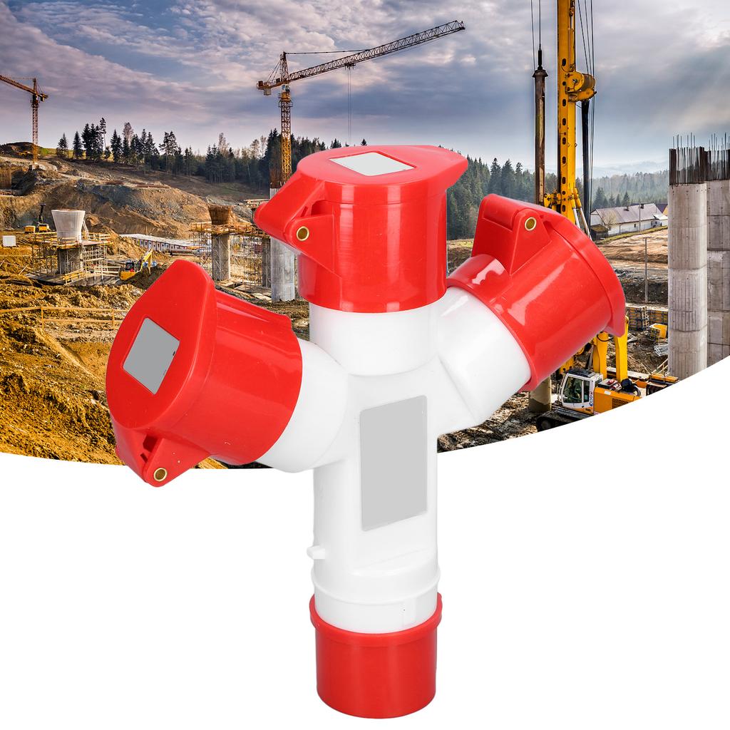 Industrial Socket Waterproof Electrical Connector 3 Way 16A Outlet for Indoor Outdoor