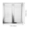 NUOLUX Air Vent Cover, Stainless Steel Ventilation Grille, Exhaust Vent Louver Grille Cover, Silver
