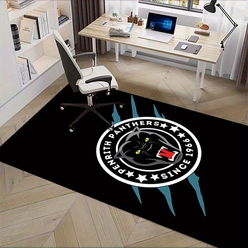 1 Stück Panther, Logo, Sportbüro Teppich Weich Polyester Eingangsteppich Waschbar Rutschfest Maschinenwaschbar