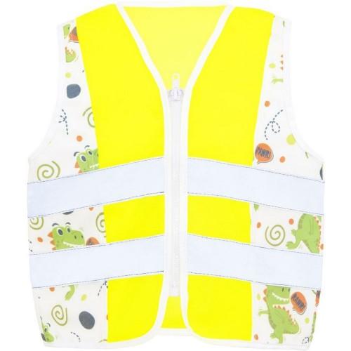 Korntex Childrens/Kids Action Dinosaurs CO² Neutral T-Rex Safety Hi-Vis Vest
