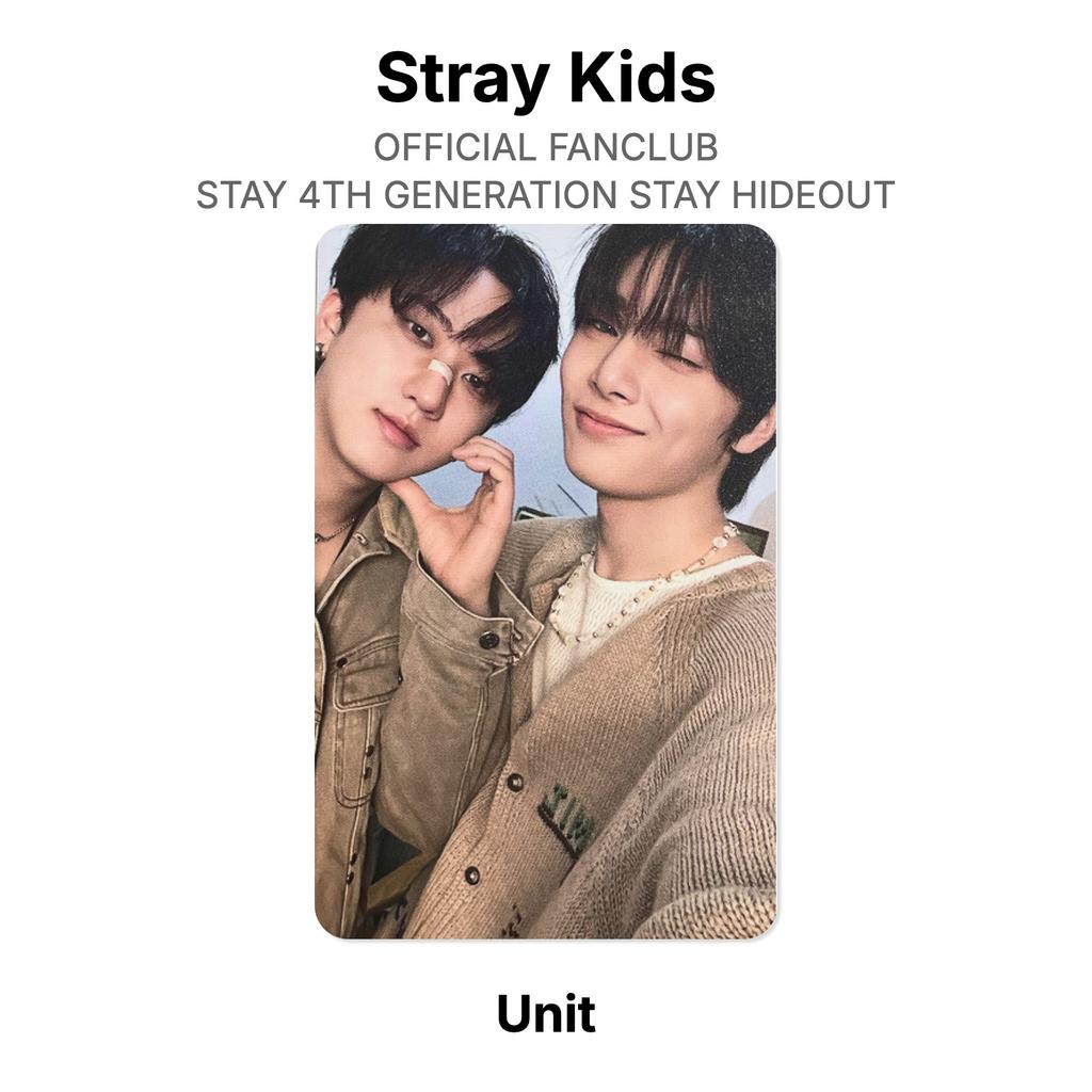 Stray Kids RESMİ FANCLUB STAY 4. NESİL STAY HIDEOUT Resmi Fotoğraf Kartı