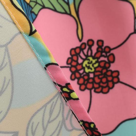 Damen-Midirock mit hoher Taille, Schleifendekor, großer Saum, Rock mit Reißverschluss, Blumendruck, plissierter Retrorock, wadenlanger Rock