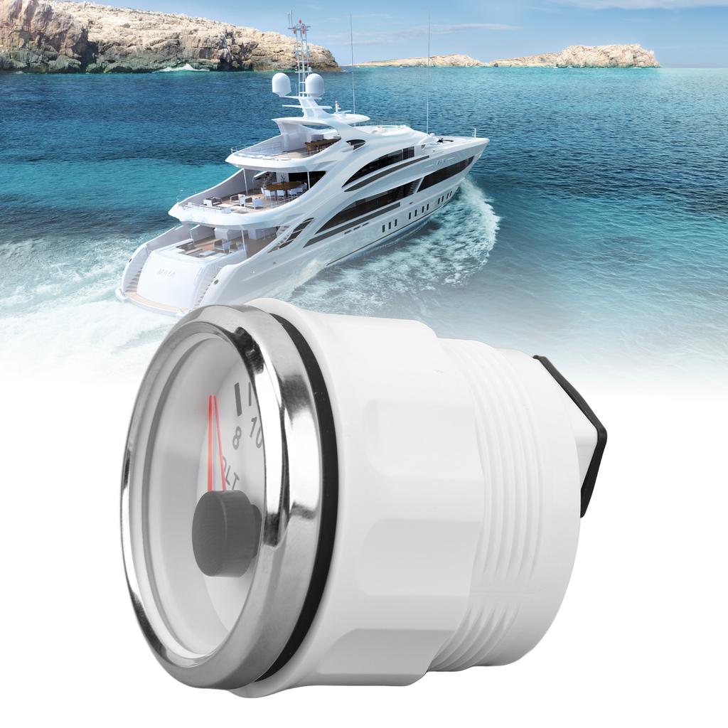 52MM Bootsvoltmeter 9 bis 32V Zeiger-Spannungsmesser mit farbiger Hintergrundbeleuchtung für Wohnmobile Yachten Fischerboote Schiffe
