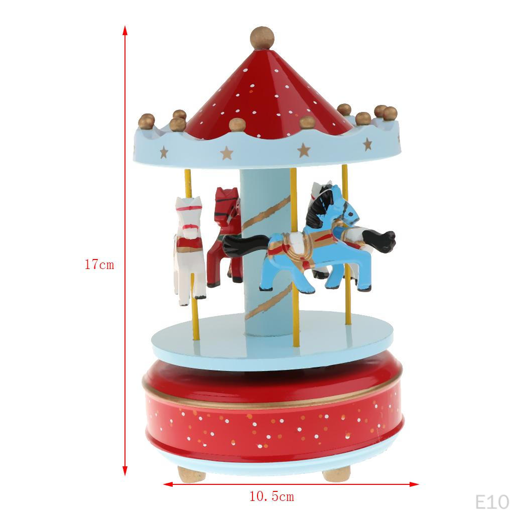 Classic -Round Carousel Music Box