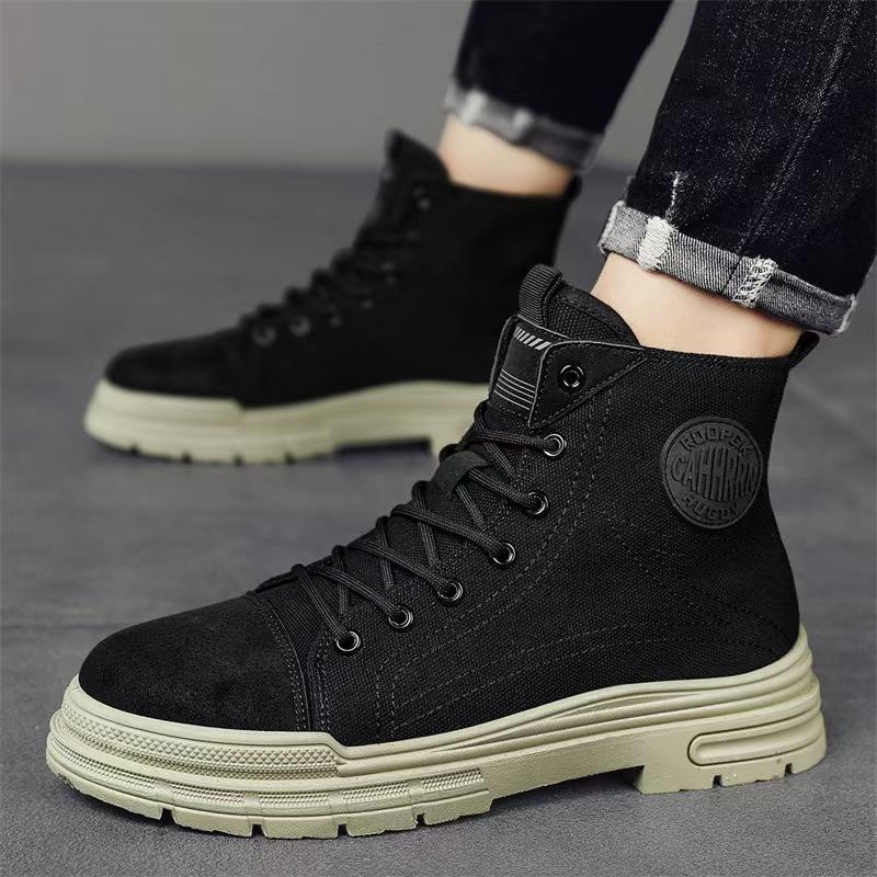 Men's Boots Casual High Top Boot Outdoor Man Comfortable Tooling Boots for Men Lace-up Platform Sports Shoes Botas Para Hombre