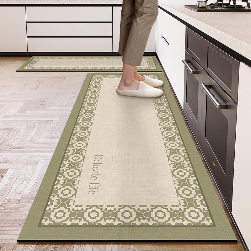 Kitchen Floor Mat Waterproof Non-slip Oil-proof Carpet Minimalist Geometry Rug Long Size Home Decor Foot Mats  Alfombra