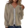 2026 Autumn Winter Women Fashion Solid Color Zipper Pilot Jacket Casual Long Sleeve Sweater Coat Outerwear