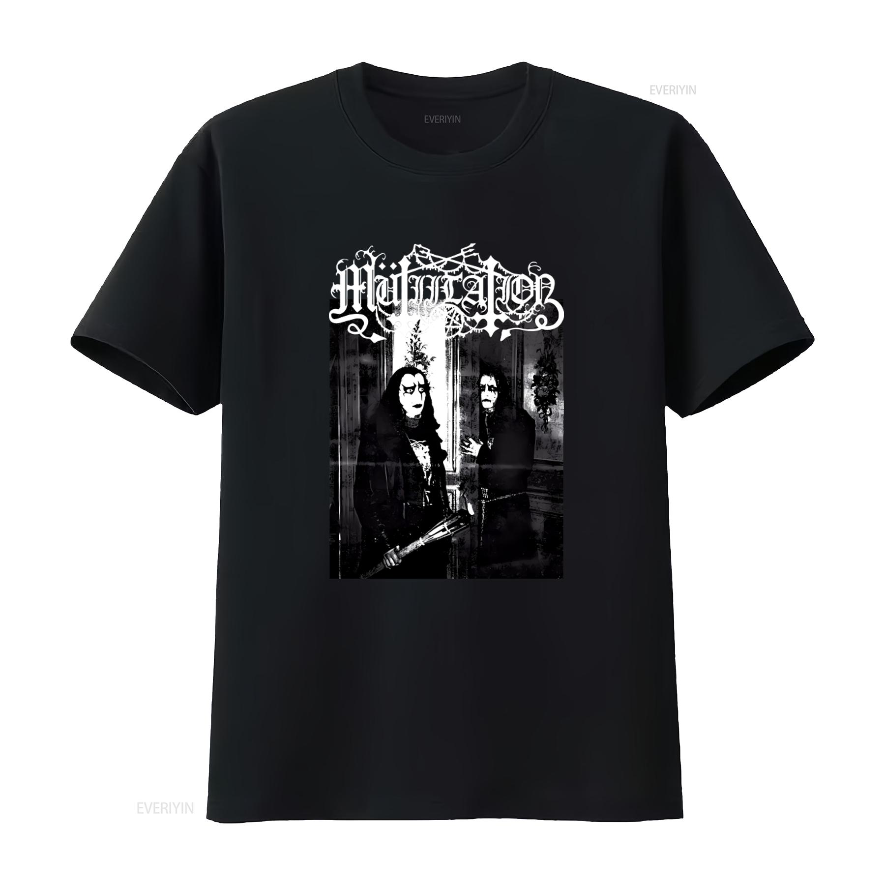 

Mutilation Vampires Darkthrone Gorgoroth Black Legions Pentagram T Shirt Gothic Style vintage Washed Slightly Versatile 4XL