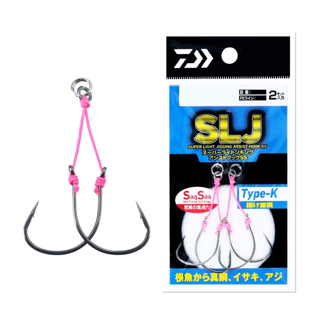 

Daiwa Суперлегкий вспомогательный крючок для джиггинга SS Type-K 20-1.5см