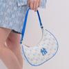MLB Fashion Casual Commuter Vintage Floral Zipper Tote Shoulder Bag Unisex Bags White Blue 3ABQS014N-50SBD