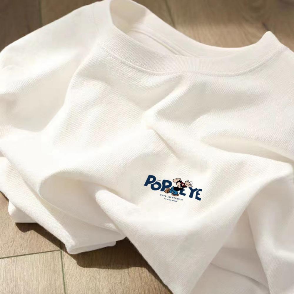 Women's Cotton Short-Sleeved T-shirt Summer Women's Loose White Short-Sleeved Shirt