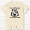 Tell Schrodinger Im Alive Science Humor Black Cat Funny Cotton Summer Casual Cool Loose T-Shirt