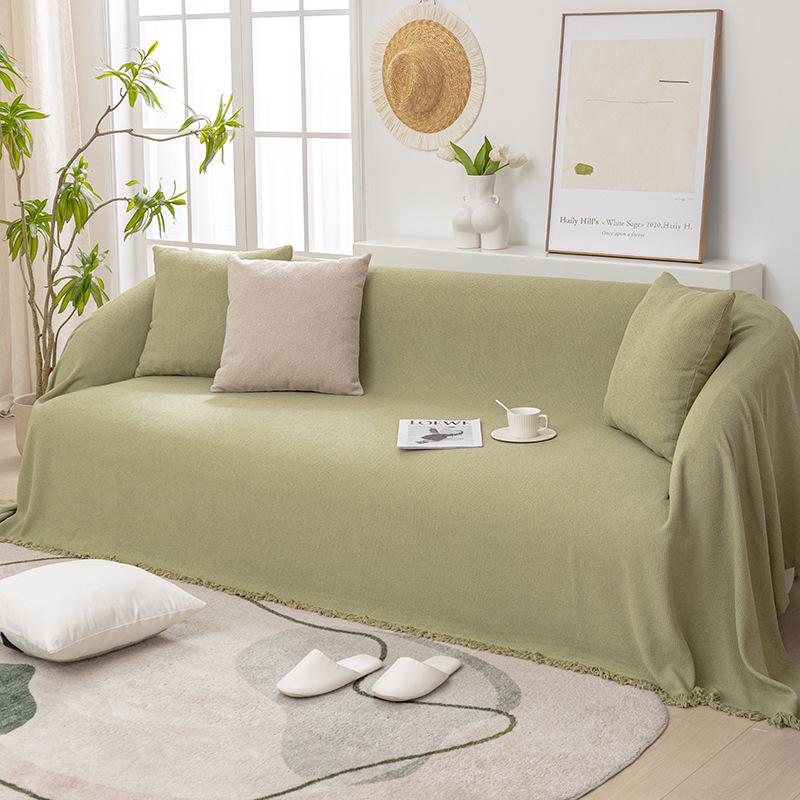 Luxurious Waterproof Universal Sofa Cover Blanket: Skin-Friendly, Pure Color, Modern Design.