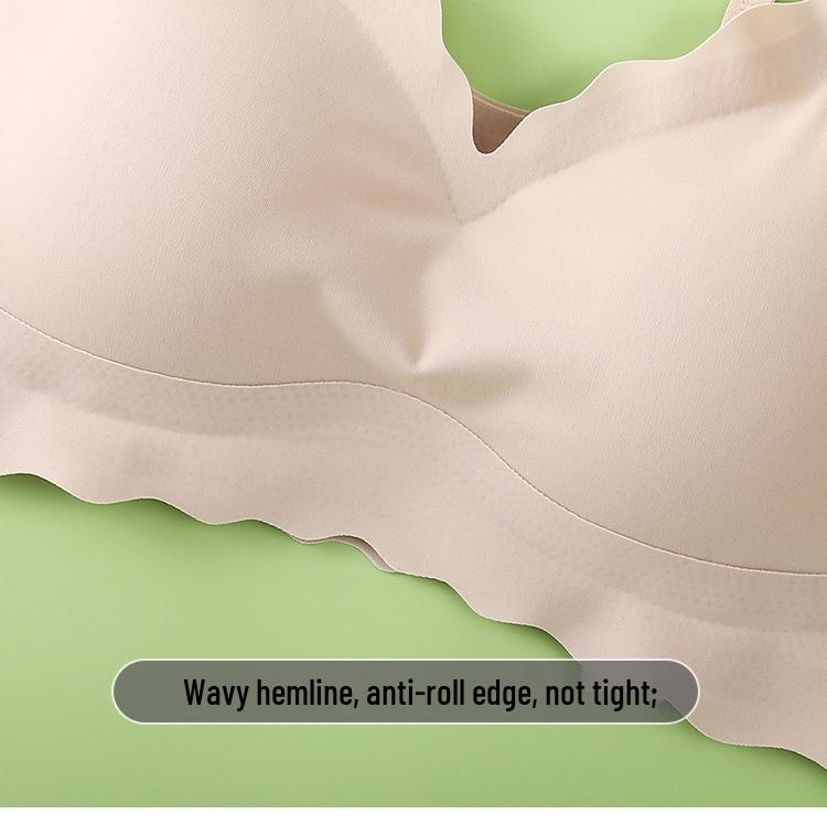 Seamless Wire-Free Nude Comfort Plus Size Sports Bra with Beautiful Back Design