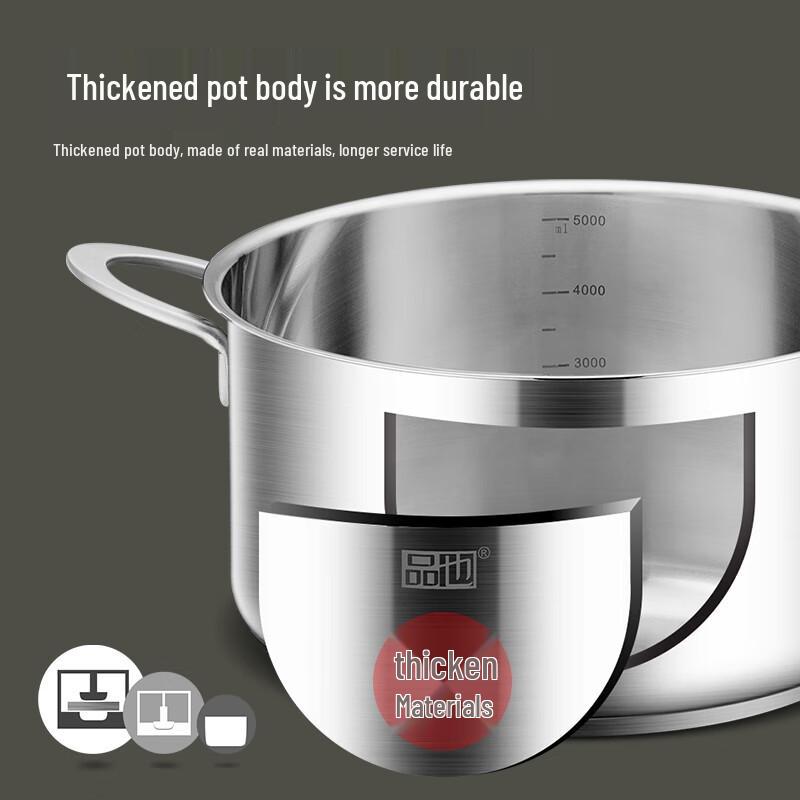 Pinya 304 Stainless Steel Double-Layer Steamer Pot