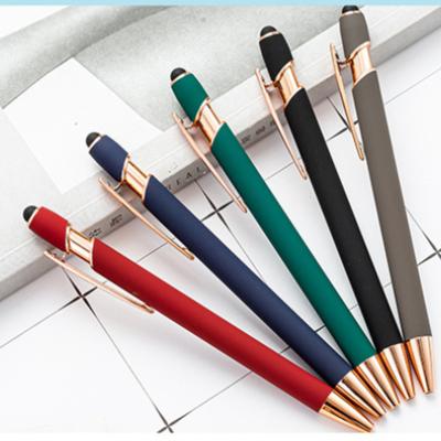 Stationery Office School Supplies News Touch Screen Ballpoint Pen Cute Metal Pen Press Aluminum Rod Ballpoint Pen