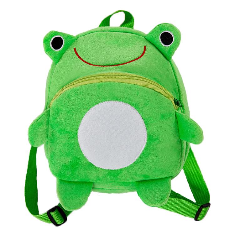 Cute Cartoon Plush Backpack for Toddlers - Double Shoulder, Kindergarten, Early Education, Doll Design