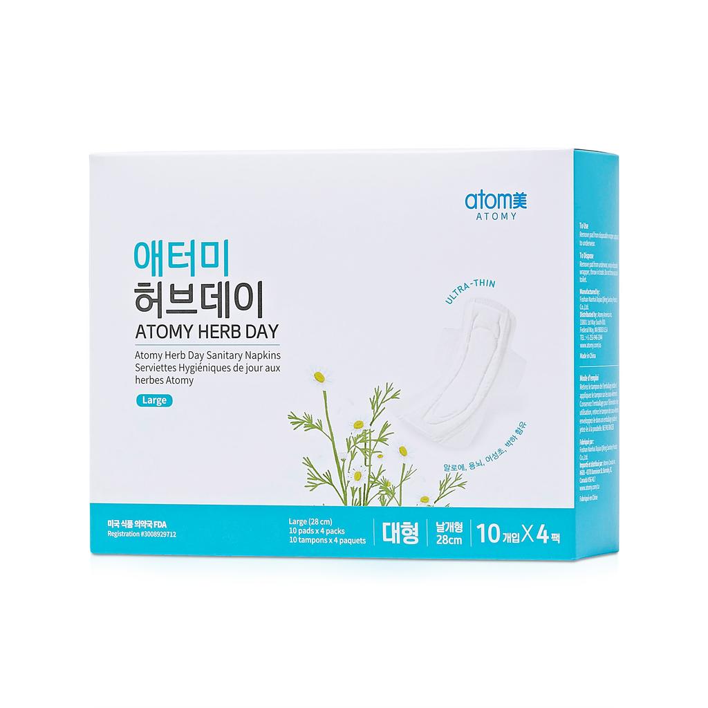 Atomy Herb Day Large (1 Pack/10 Pieces X 4 Pieces)