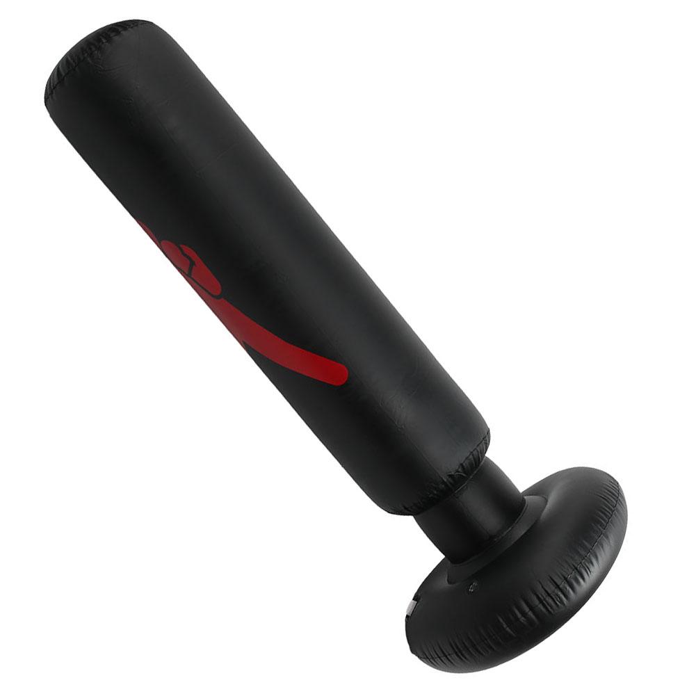 Coloană de Box Gonflabilă Adulți Fitness Decompresie Sac de Nisip Sac de Box Îngroșat Negru