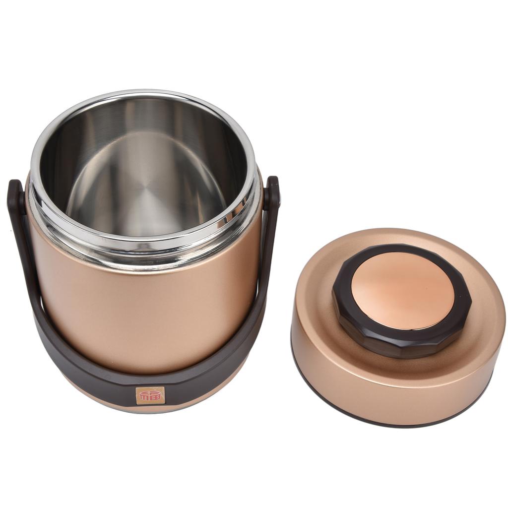Insulation Lunch Box High Capacity 1.5L Stainless Steel Portable Heat Preservation Vacuum   Box for Adults Students