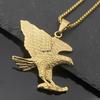 Titanium Steel Eagle Pendant Necklace - Retro Distressed Men's Accessory