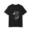 Wolf Graphic Print T Shirt White Animal Design for Casual Wear