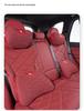 Changan Deepal Vehicle Headrest & Backrest Set: Neck Pillow & Waist Cushion for SL03/S7, Ice Silk Seat Cushion.