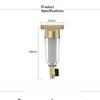 Split-Mouth Water Filters Front Purifier Copper Lead Pre-Filter Backwash Remove Rust Contaminant Sediment Pipe