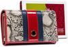 Women's Leather Wallet with Snakeskin Pattern - Peterson