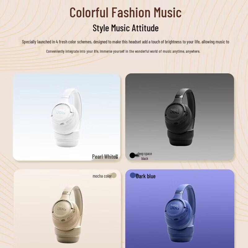 JBL TUNE 780NC Over-Ear Active Noise Cancelling Bluetooth Headphones