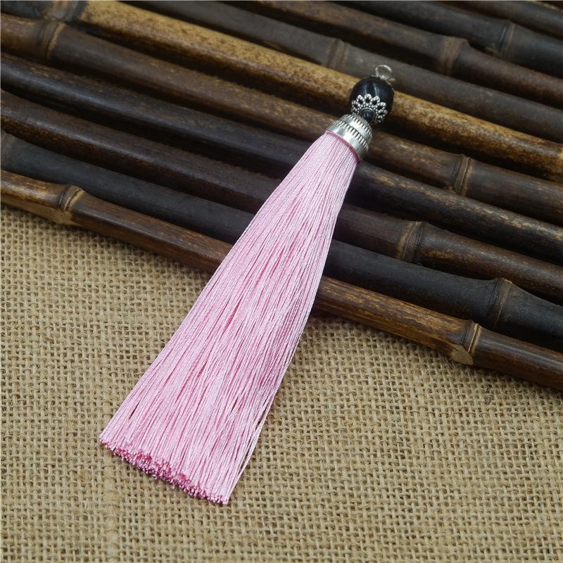 Tassel Ear With Hat Diy Handmade Ear Pendant High-End Lobster Buckle Tassel Ear Pendant