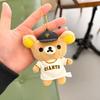 Baseball Team Rilakkuma Plush Keychain Bag Pendant Toy Cartoon Bear Doll Gift