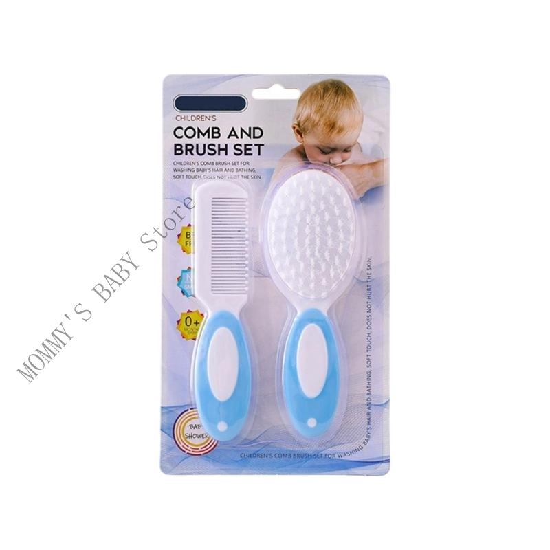 

Набір щіток для купання немовлят, 2 шт. Інструмент для купання малюків, включає гребінець з м якою щетиною та щітку для купання для догляду за чутливою шкірою