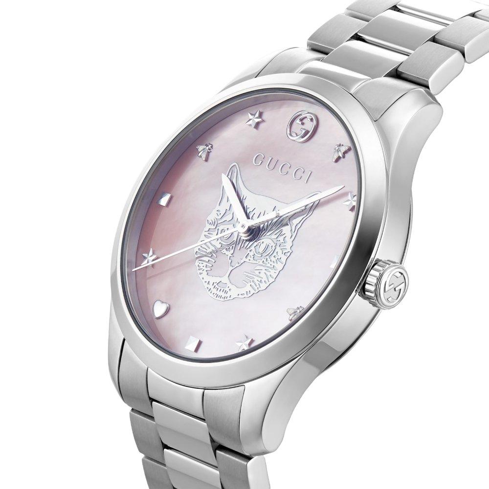 Gucci Montre unisexe G-Timeless YA1264166 avec cadran en nacre rose