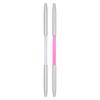 2Pieces Double Ended Nail Design Brush AntiLeakage Lid Transparent Shaft Triangular Grip for Salon and Home Artistrys