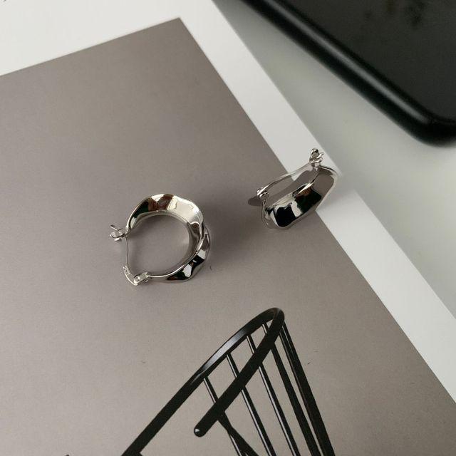 ANENJERY геометрические серьги-кольца для женщин, нерегулярные круглые золотые серьги, вечерние ювелирные аксессуары