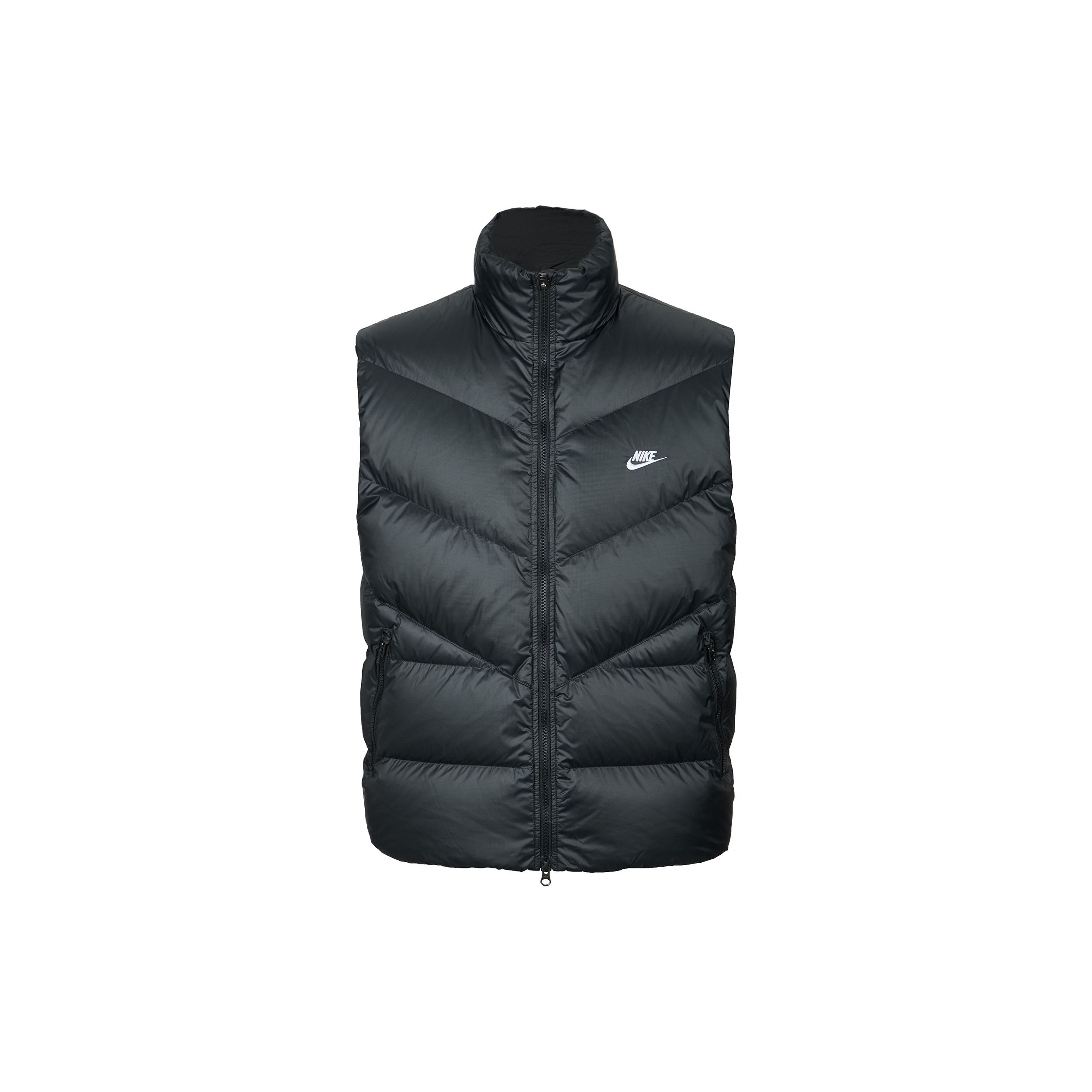 Nike Windrunner Заявление Логотип Водоотталкивающий Свободный Пух Утки Теплый Пуховый Жилет без Рукавов Мужской жилет HV2721-010 S