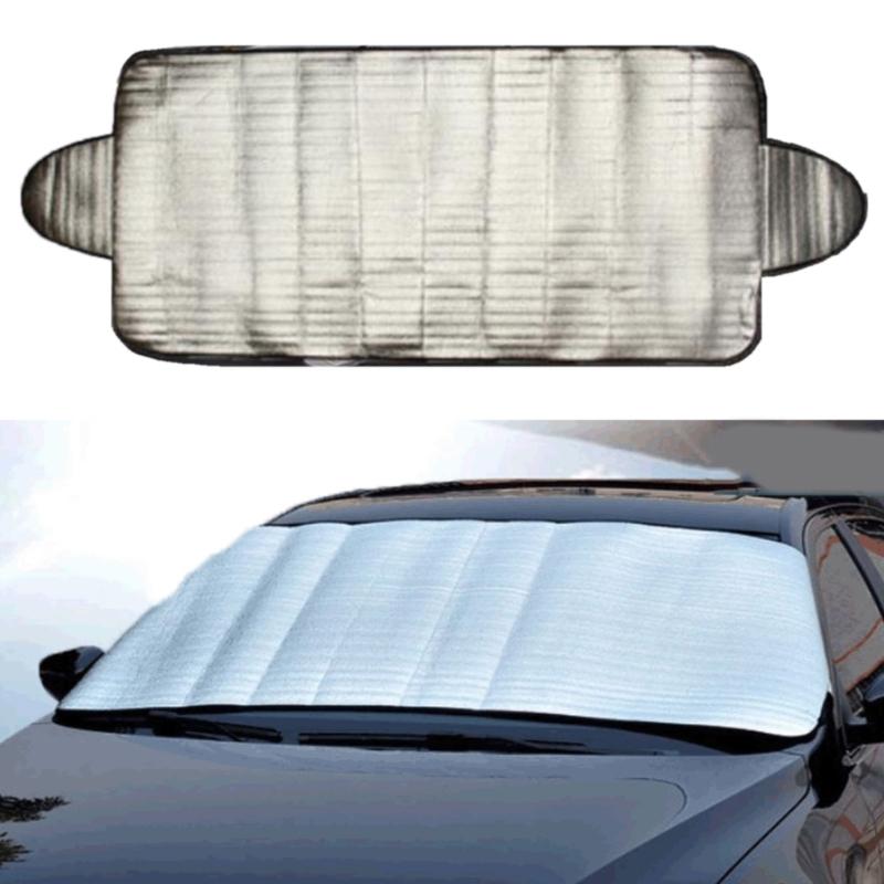 Upgrades Aluminum Foils Pearls Cotton Windshield Cover Thermal Insulation Sunshades Not Ice Dustproof Car Accessory