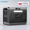 Solarplay 2400W Stazione di Alimentazione Portatile 2160Wh Generatore Solare Magazzino Polonia Consegna 1-3 Giorni Alimentazione di Riserva per la Casa