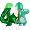 Crown Green Dinosaur Balloon Set for Children's Birthday Party Scene Decoration and Arrangement
