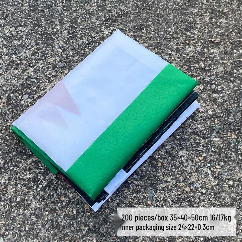 Syrian Flag 90x150 Polyester with Plastic Flagpole - Outdoor Parade Election Flag