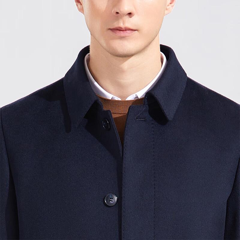 Antonio Men's Detachable Cashmere-Lined Wool Blend Overcoat